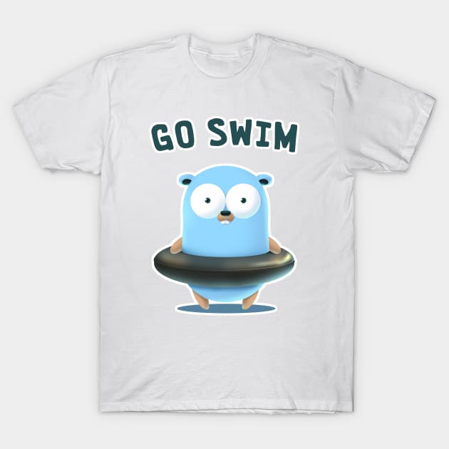 Go Swim for Male T-Shirt by clgtart